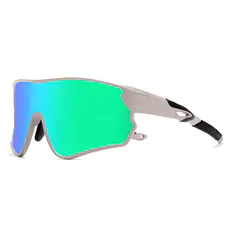 Photochromic Iridescent Green Cycling Eyeglasses