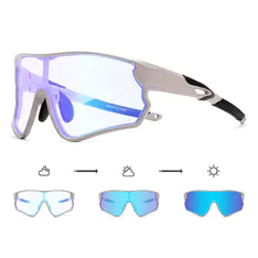 Photochromic Iridescent Blue Sport Eyeglasses