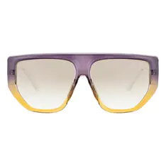 Geometric Gradient Purple/Yellow Sunglasses