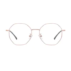 Geometric Rose Gold Eyeglasses