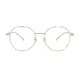 Geometric Gold Eyeglasses