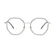 Geometric Black Gold Eyeglasses