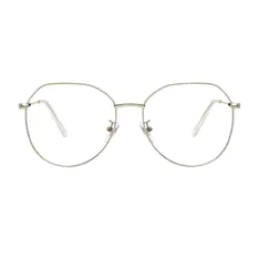 Geometric Silver Eyeglasses