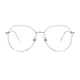 Geometric Silver Eyeglasses