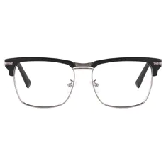 Browline Matte Black Eyeglasses
