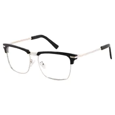 Browline Black/Silver Eyeglasses