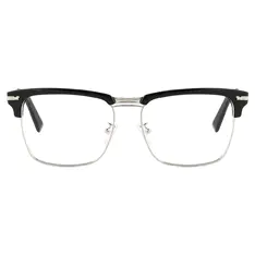 Browline Black/Silver Eyeglasses