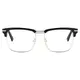 Browline Black/Silver Eyeglasses