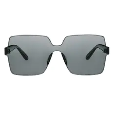 Geometric Transparent Gray Sunglasses