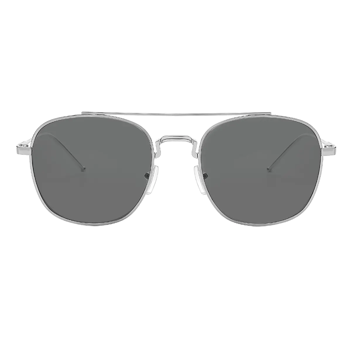 Square Silver Sunglasses