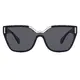 Geometric Transparent Black Sunglasses