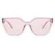Geometric Transparent Pink Sunglasses