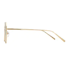 Geometric Gold Sunglasses