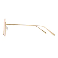 Geometric Gold Sunglasses