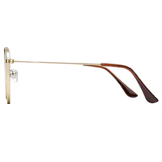 Square Gold Sunglasses