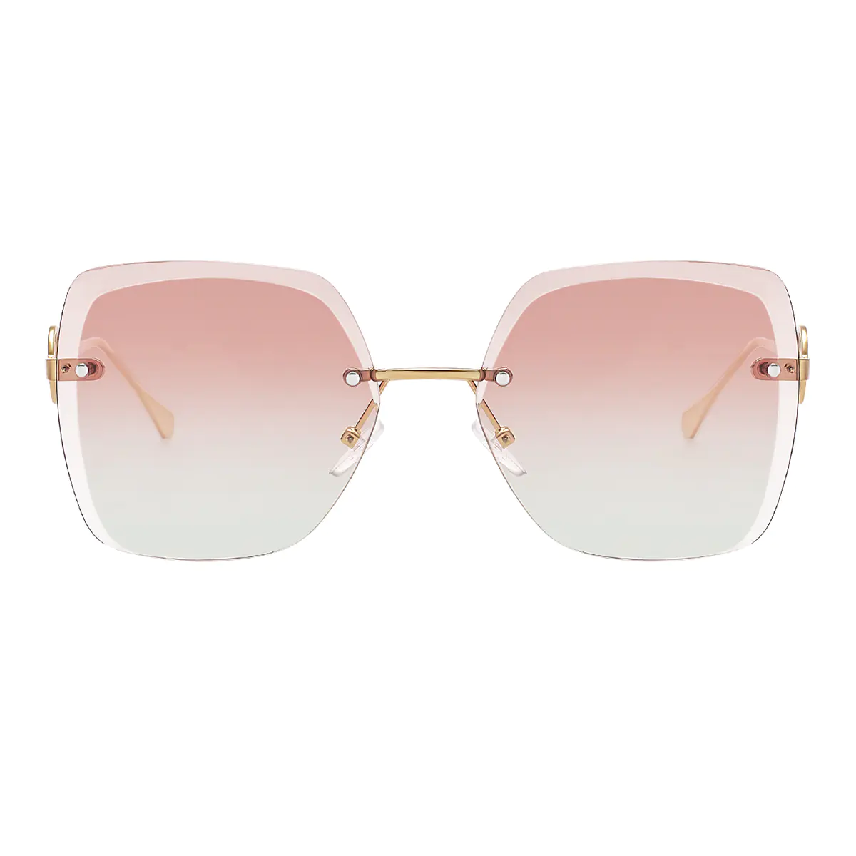 Geometric Gold Sunglasses