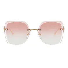 Geometric Gold Sunglasses