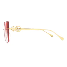 Geometric Gold Sunglasses