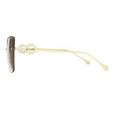 Geometric Gold Sunglasses