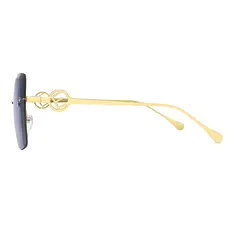 Geometric Gold Sunglasses