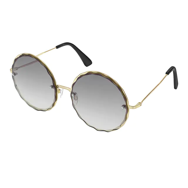 Round Gold Sunglasses