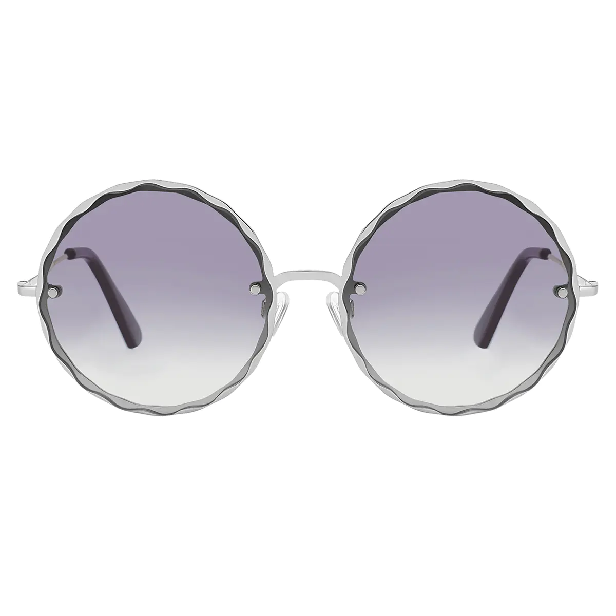 Round Silver Sunglasses