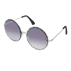 Round Silver Sunglasses
