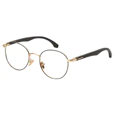 Round Black Gold Eyeglasses