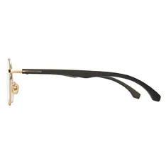 Round Black Gold Eyeglasses