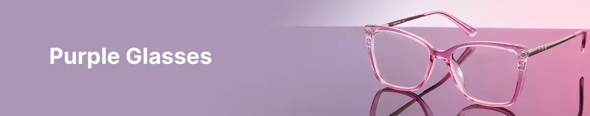 Purple Glasses Frames - Bold Eyewear Color
