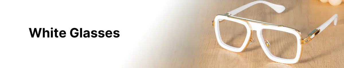 White Glasses Frames For Men & Women