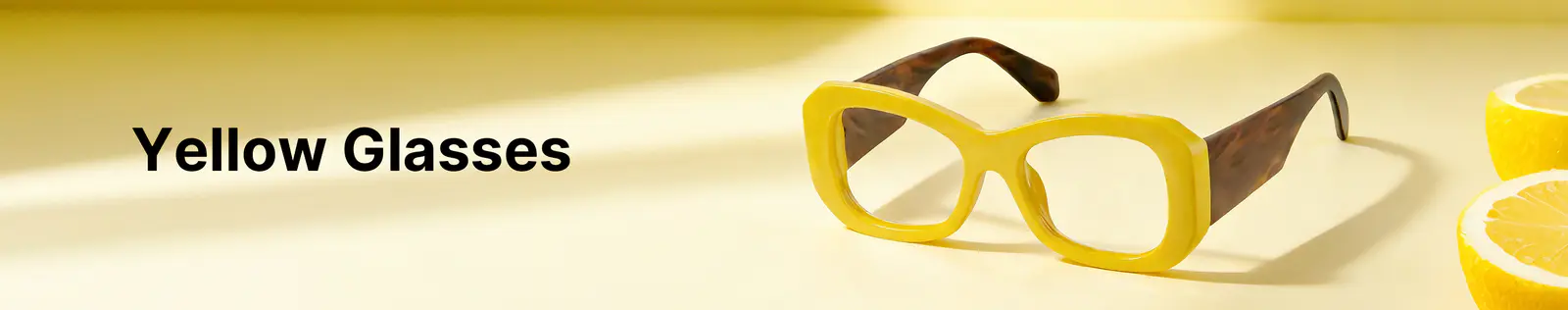 Vibrant Yellow Glasses Frames with Prescription