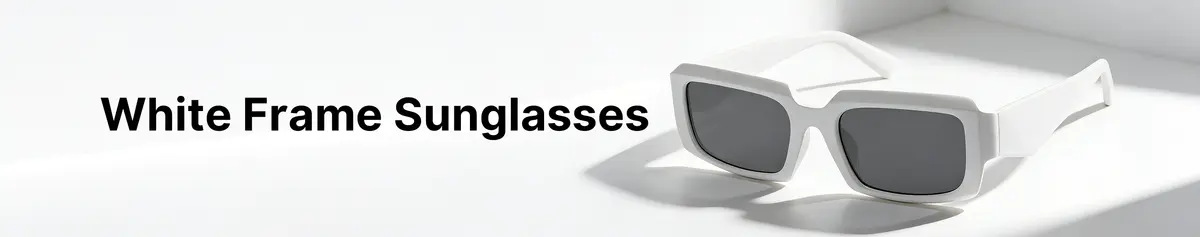 Shop White Frame Sunglasses For Men and Women - Buy Online at the Best Price